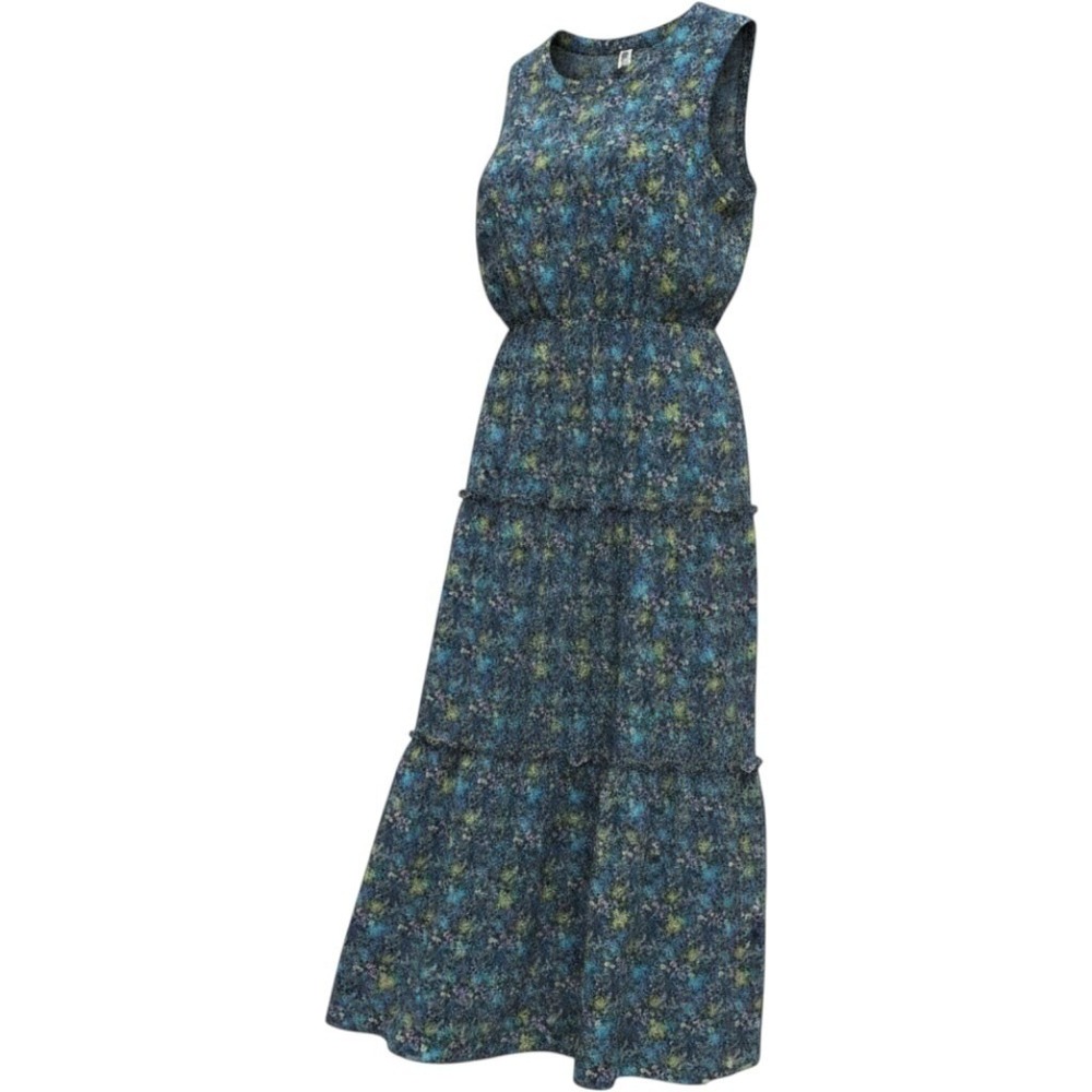 Julian Taylor Floral Tiered Maxi Dress Womens 14 Boho Cottage Garden Fairy